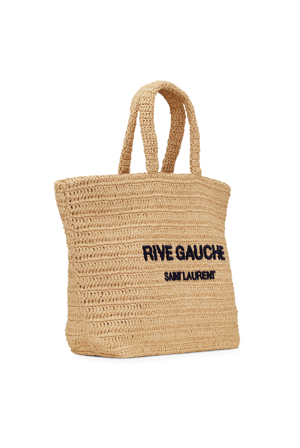Rive Gauche Supple Tote Bag in Raffia